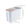 GLigeT Garbage Can Creative Household Kitchen Three-Category Trash Can Bathroom Multi-Cover Multi-Shell Cover Trash Can Indoor Trash Can Trash Bin view 2