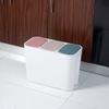 GLigeT Garbage Can Creative Household Kitchen Three-Category Trash Can Bathroom Multi-Cover Multi-Shell Cover Trash Can Indoor Trash Can Trash Bin view 3