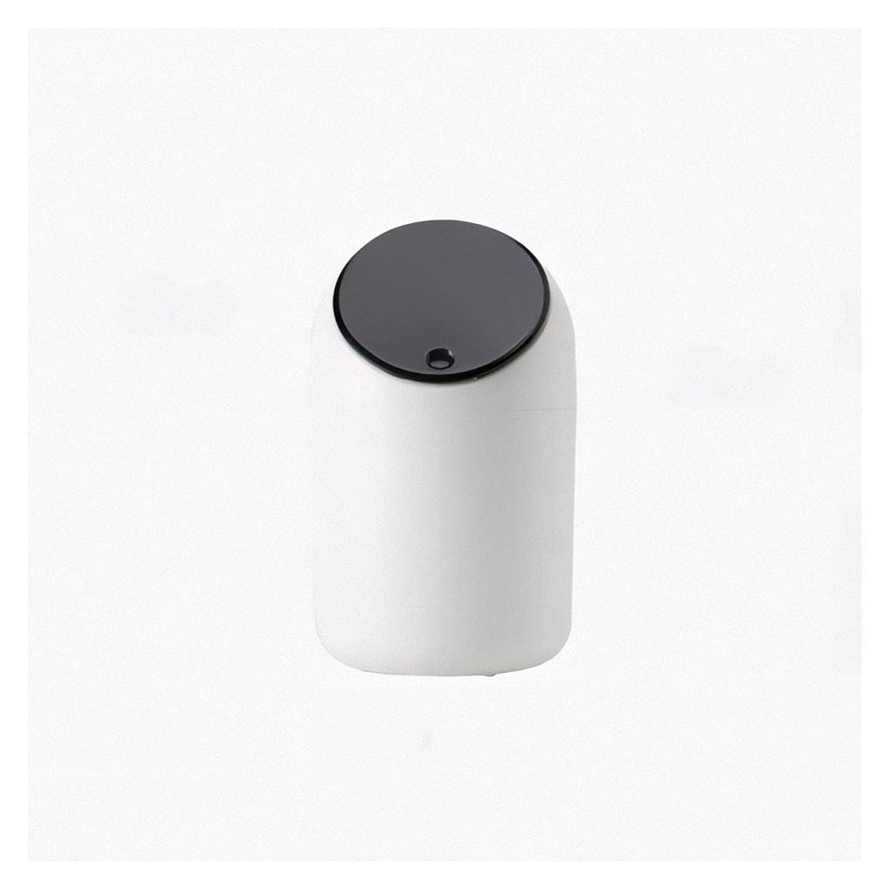 GLigeT Garbage Can 1.5L Small Trash Can Desktop Mini Bedroom Living Room Trash Can Creative Flip Clamshell Cute Indoor Trash Can Trash Bin (Color : Black)