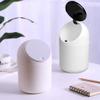 GLigeT Garbage Can 1.5L Small Trash Can Desktop Mini Bedroom Living Room Trash Can Creative Flip Clamshell Cute Indoor Trash Can Trash Bin (Color : Black) view 4