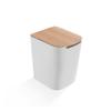 GLigeT Garbage Can Creative Trash Can Household Indoor Trash Can Flip Trash Can Kitchen Bathroom Storage Trash Can White Trash Bin (Color : B) view 2