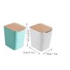 GLigeT Garbage Can Creative Trash Can Household Indoor Trash Can Flip Trash Can Kitchen Bathroom Storage Trash Can White Trash Bin (Color : B) view 3