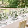 DEEMEI 12 PCS Babys Breath Artificial Flowers Fake Babys Breath Flowers Artificial Bulk White Gypsophila Bouquets Real Touch Faux Flowers for Wedding Floral Arrangement Party Home Decoration view 3