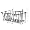 Kichvoe Hanging Wire Basket Organizer Wall-mounted Storage Shelf for Kitchen Bathroom Bedroom Stylish Design Strong Load-bearing Capacity Versatile Use for view 2