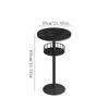 LINKIO Bar Height Table Round High Table with Storage Rack Marble Round Table Clear Bar Balcony Billiard Room Leisure Bar Table Commercial Bar Table Small Bar Table (Color : C, Size : Small) view 2