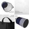 Large Laundry Hamper, Nautical Navy Blue White Stripes and Anchor Laundry Basket Collapsible & Waterproof Storage Basket for College Dorm, Family Essentials view 4