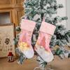 Bottone Christmas Stockings with LED Light Xmas Stockings Decoration 19" 3D Plush Swedish Gnome Stocking for Fireplace Christmas Tree Home Decor view 2
