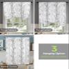 Tie Up Curtains Window Shades, Grey Tree Branch Rod Pocket Tie Up Window Shade, Adjustable Balloon Curtain Shade for Blinds Kitchen Bathroom, 1 Panel, 34"x45" view 4