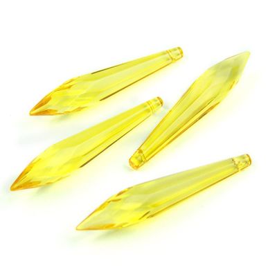 Chandelier Crystal Prisms Pendants 63mm 10pcs Mixcolor Crystal Multifaceted Icicle U-Drop Prism Pendants for Lamp Decor Chandelier Crystal Prisms Pendants (Color : Topaz, Size : 63mm 10pcs)