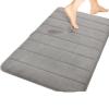 non slip Alfombra De Absorcin De Agua Para Bao, Juego De Alfombrilla De Espuma Viscoelstica Peluda Para Puerta De Cocina, Alfombrilla Antideslizante Para Inodoro bathroom rugs ( Color : Transparent view 2