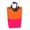 Large Laundry Hamper, Orange and Bright Pink Laundry Basket Collapsible & Waterproof Storage Basket for College Dorm, Family Essentials view 2