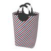Large Laundry Hamper, Airmail Stripes Laundry Basket Collapsible & Waterproof Storage Basket for College Dorm, Family Essentials view 1