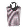 Large Laundry Hamper, Airmail Stripes Laundry Basket Collapsible & Waterproof Storage Basket for College Dorm, Family Essentials view 2