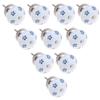 UNbit Bar Pulls,Knobs,Bow Pull Handle10 pcs Single Hole Ceramic Knob European Garden Style Furniture Hardware Cabinet Drawer Round Knobs Wardrobe Pulls and Handles Handle (Color : Style G) view 1