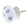UNbit Bar Pulls,Knobs,Bow Pull Handle10 pcs Single Hole Ceramic Knob European Garden Style Furniture Hardware Cabinet Drawer Round Knobs Wardrobe Pulls and Handles Handle (Color : Style G) view 3