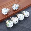 UNbit Bar Pulls,Knobs,Bow Pull Handle10 pcs Single Hole Ceramic Knob European Garden Style Furniture Hardware Cabinet Drawer Round Knobs Wardrobe Pulls and Handles Handle (Color : Style G) view 4