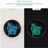 UNbit Kitchen Door Handles,Knob,Pull Handle,4 Pcs Door Knobs 32mm Round Constellation Furniture Knobs with Screw Brass Drawer Knobs Zodiac Sign Fluorescent Pull Handle Dresser Knobs Capricorn Handle view 4