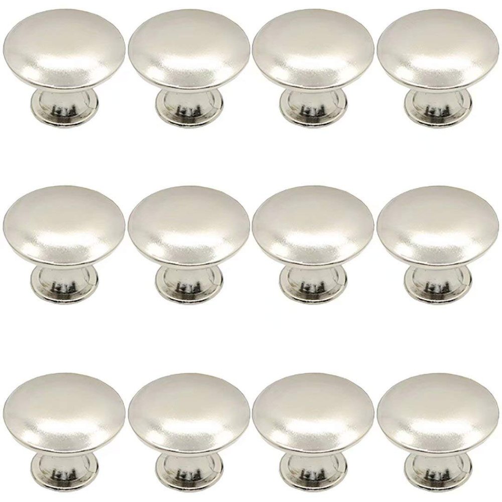 UNbit Bar Pulls,Knobs,Bow Pull Handle12 pcs Kitchen Cabinet Door Drawer Pull Knob Cupboard Handles with Screw, Drawer Door Knobs Furniture Knob Cupboard Handle Drawer Knobs Handle (Color : Silver)