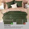Litanika Olive Green King Size Comforter Set, 3 Pieces Tufted Boho Farmhouse Bedding Comforter Sets, Lightweight Fluffy Comforter Bed Set for All Season (104x90In Comforter and 2 Pillowcases) view 4