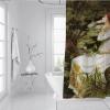 SHUODAOCO White Skirt Girl Shower Curtains Green Water Lily Leaves Shower Curtain Sets with Hook John William Waterhouse Aesthetic Bathroom Curtain 48Wx72L view 3