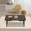 YUNLAIGOTOP Foldable Laptop Desk, Bed Laptop Desk with Foldable Legs, Japanese Style Floor Table for Tea & Coffee, Antique Meditation Altar Table, Breakfast in Bed Serving Tray Table for Living Room view 2