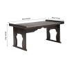 YUNLAIGOTOP Foldable Laptop Desk, Bed Laptop Desk with Foldable Legs, Japanese Style Floor Table for Tea & Coffee, Antique Meditation Altar Table, Breakfast in Bed Serving Tray Table for Living Room view 3