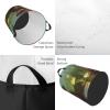Cute otter print Laundry Basket Waterproof Laundry Hamper with Handle Collapsible Organizer Basket Circular portable Storage Bin for Kitchen Living Room Bathroom Closet Car view 4