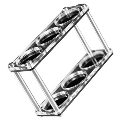 UPKOCH Espresso Tamper Stand Dual-layer Acrylic Coffee Powder Holder for Home Cafe Desktop Storage Rack for Coffee Tamper Press Smooth and Ergonomic Design