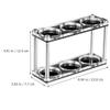 UPKOCH Espresso Tamper Stand Dual-layer Acrylic Coffee Powder Holder for Home Cafe Desktop Storage Rack for Coffee Tamper Press Smooth and Ergonomic Design view 2