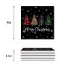 Coasters Set of 4 Ceramic Stone Coasters Drink Coasters - Christmas Leopard Xmas Tree Snowflakes Black Absorbent Non Slip Decorative Coasters for Dining Table Bar Kitchen Table view 4