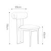 FawZia Vanity Stool Chair Modern Stool for Vanity Desk Made of Solid Wood, Vanity Chairs for Makeup Dressing Room 47 * 59 * 79cm 13 Colors (Color : Brown+Khaki) view 2