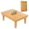 Foldable Bamboo Table,Japanese-Style Household Square Bamboo Table,Low Bamboo Table,Computer Table,Tea Table,Coffee Table,Low Dining Table (80 * 80 * 47cm) view 1