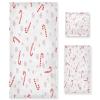 BOESI Christmas Cane Candy 3 Piece Towel Set, Bath Towel Set, Soft and Comfortable, Absorbent, Suitable for Home, Hotel, Beach, Travel, Sports view 1