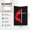 United Methodist Church Home 30x40 Super Soft Flannel Blanket Throw for Bed Sofa Great Gift Fall Winter view 4