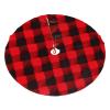 Elevate Your Holiday Decor with A Black and Red Buffalo Plaid Christmas Tree Skirt: Adding Warmth and Elegance to The Festive Atmosphere 30" view 1