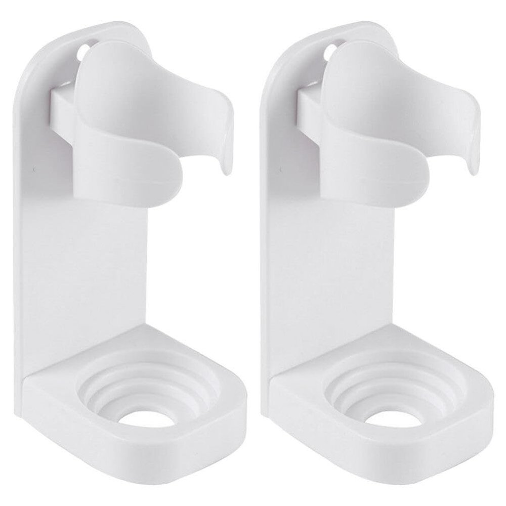 Homoyoyo 2pcs Wall Mounted Electric Toothbrush Holder Punch Design for Easy Installation Storage Racks for Family Bathroom Organization Keeps Toothbrushes Dry and Clean