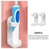 Homoyoyo 2pcs Wall Mounted Electric Toothbrush Holder Punch Design for Easy Installation Storage Racks for Family Bathroom Organization Keeps Toothbrushes Dry and Clean view 3