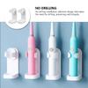 Homoyoyo 2pcs Wall Mounted Electric Toothbrush Holder Punch Design for Easy Installation Storage Racks for Family Bathroom Organization Keeps Toothbrushes Dry and Clean view 4