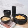 18pcs Wheat Straw Dinnerware Sets HXYPN Unbreakable Dinnerware Set Kitchen Cups Plates and Bowls Sets Reusable Dish Sets Dishwasher and Microwave Safe Plates Black view 2