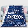 Yofair Ships Next Day, Personalized Blankets for Kids Custom Name Blanket for Boy Flannel Throw Blanket Customized Son Gifts for Teen Boys view 4
