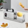 BANLICALI Potato Spiral Cutter, 3 in 1 Electric Potato Twister Curly Fries Potato Cutter with Handle, Stainless Steel Potato Spiral Slicer for Homes Restaurants Silver 40W 110V view 2