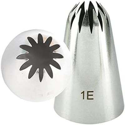 Cake Piping Tips Piping Tips 4 Pcs Stainless Steel Cake Piping Nozzles Pastry Tips 1b 1c 1e 1g Nozzles Set Large Icing Cake Piping Nozzles Portable