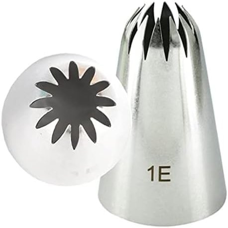 Cake Piping Tips Piping Tips 4 Pcs Stainless Steel Cake Piping Nozzles Pastry Tips 1b 1c 1e 1g Nozzles Set Large Icing Cake Piping Nozzles Portable