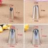 Cake Piping Tips Piping Tips 4 Pcs Stainless Steel Cake Piping Nozzles Pastry Tips 1b 1c 1e 1g Nozzles Set Large Icing Cake Piping Nozzles Portable view 4