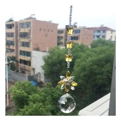 Chandelier Crystal Prisms Pendants Garland 1PC Gold Color Crystal Pendant for Home Decoration Chandelier Crystal Prisms Pendants