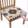 Multicolor Boho Chair Seat Covers for Dining Room Stretch Chair Seat Covers Set of 1, Chair Seat Protector Cushion Slipcovers for Kitchen Restaurant Office Western Southwest Native American Indian view 1