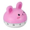 Mechanical Kitchen Timer Cute Mushroom Timer for Kids Wind Up 60 Minutes Non Cooking Timer (Pink Bunny) view 1