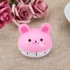 Mechanical Kitchen Timer Cute Mushroom Timer for Kids Wind Up 60 Minutes Non Cooking Timer (Pink Bunny) view 4
