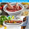 Collapsible Wash Basin, 7.5L Dish Tub Sink Basin Folding Dish Pans for Kitchen Sink, 2-in-1 Dishpan + Cutting Board, Portable Sink Dish Basin for Camping BBQ Prep Tub Washing Bin Bucket for Cleaning view 3