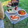 Collapsible Wash Basin, 7.5L Dish Tub Sink Basin Folding Dish Pans for Kitchen Sink, 2-in-1 Dishpan + Cutting Board, Portable Sink Dish Basin for Camping BBQ Prep Tub Washing Bin Bucket for Cleaning view 4